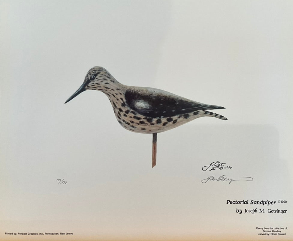 Joseph Getsinger "Pectorial Sandpiper" Print