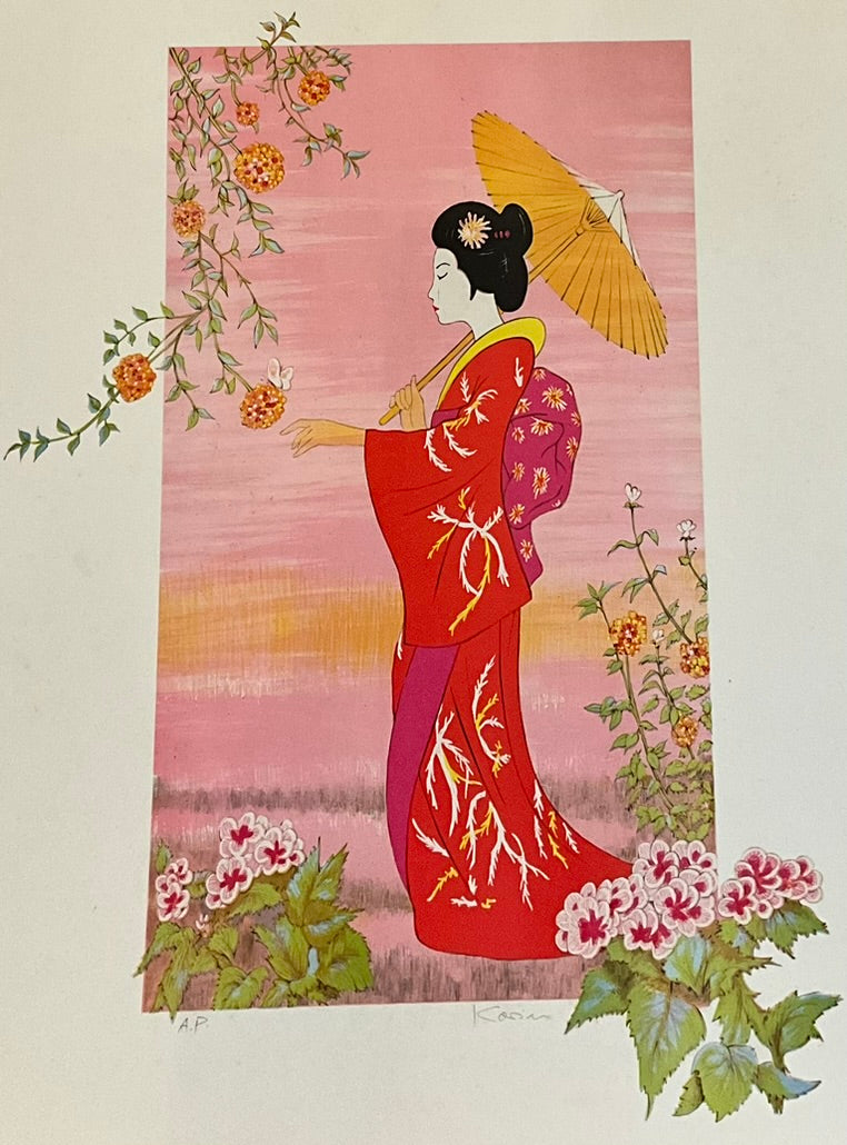 T Korin "Oriental Woman"