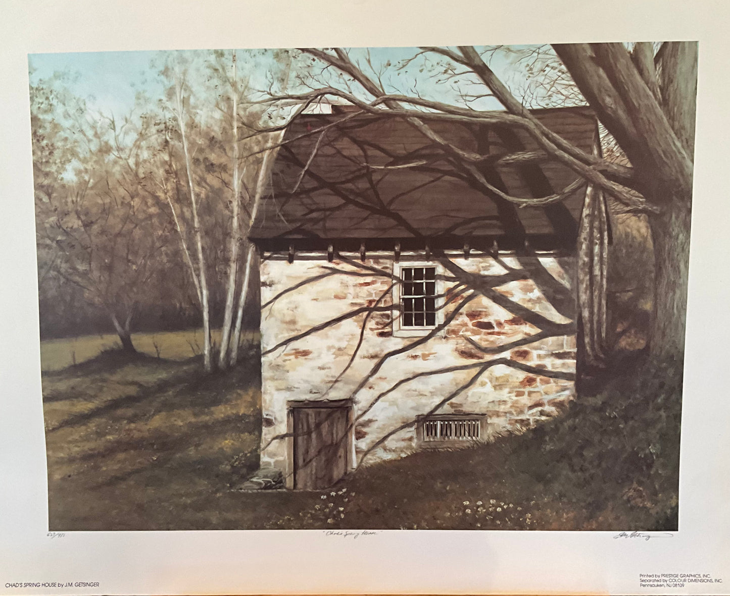 Joseph Getsinger "Chad's Spring House" Print