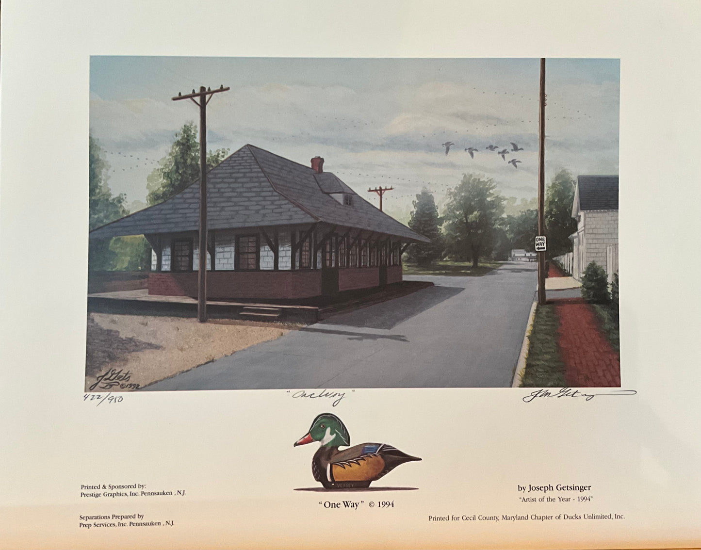 Joseph Getsinger "One Way" Print