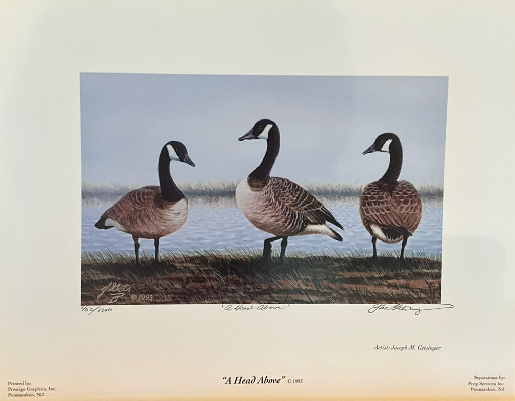 Joseph Getsinger "A Head Above" Print