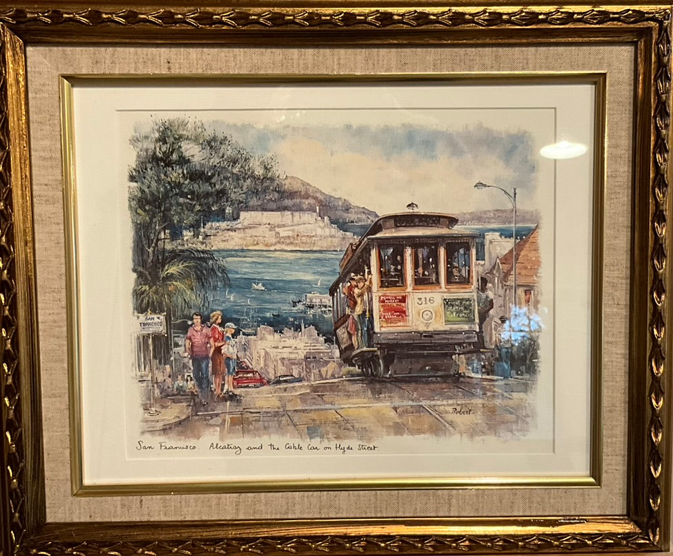 Robert "San Francisco-Alcatraz and the Cable Car on Hyde Street"