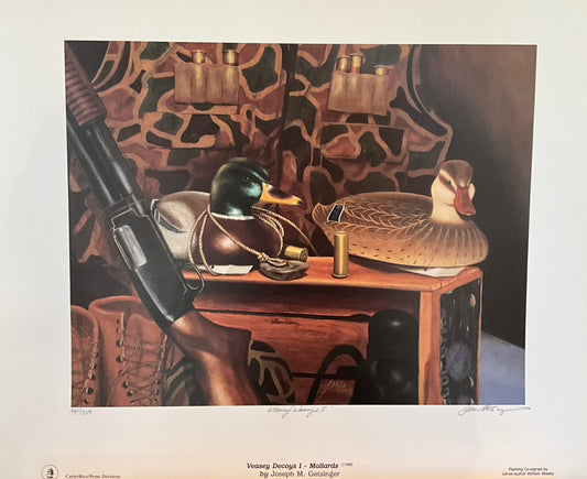 Joseph Getsinger "Veasey Decoys I-Mallards" Print
