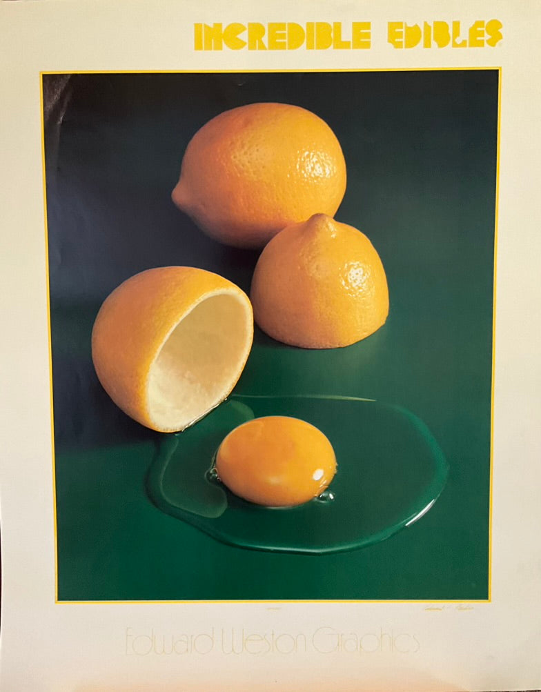 Incredible Edibles-Edward Weston Graphics "Lemonegg" SOLD AS IS