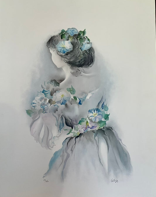 Lestages "Woman with Flowers"