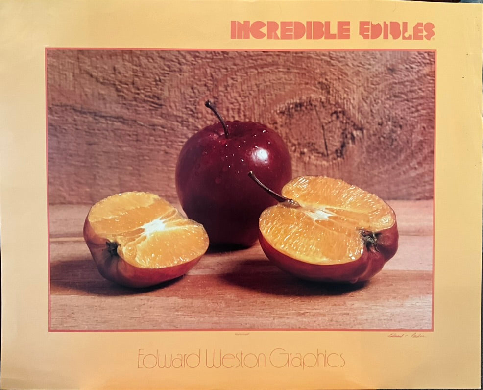 Incredible Edibles-Edward Weston Graphics "Appleoranges" SOLD AS IS