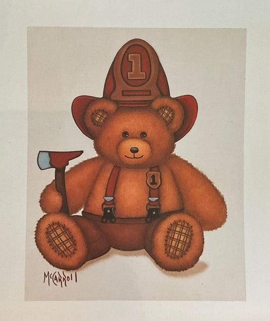 Jim McCarroll "Firefighter Bear"