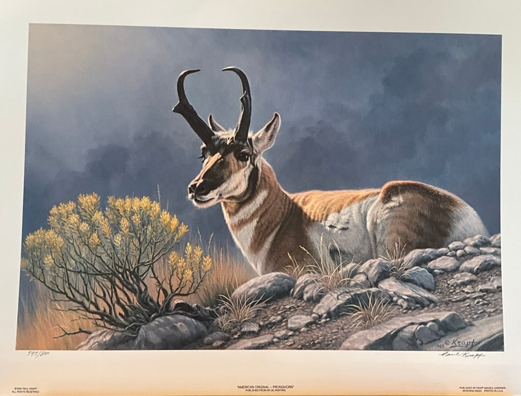 Paul Krapf "American Original-Pronghorn" Print