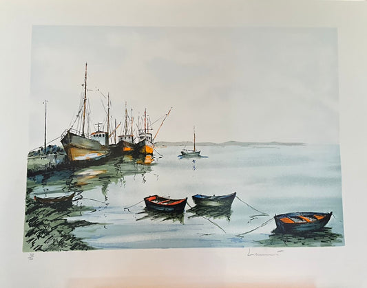 Jean-Pierre Laurent "Trawlers in Port"