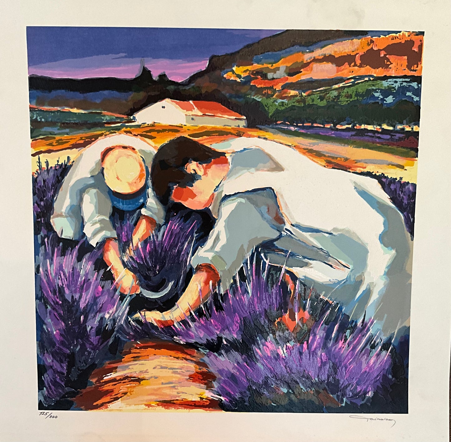 Bruno Perino "Working in the Lavender Fields"
