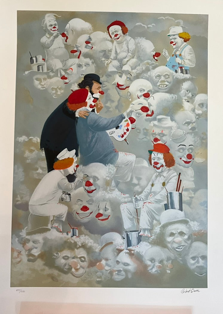 Robert Owen "Many Faces of Clowns" SOLD AS IS