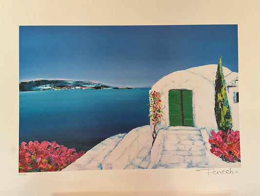 Serge Fenech "View on Cyclades-The Green Door"