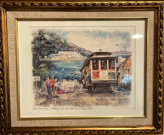 Robert "San Francisco-Alcatraz and the Cable Car on Hyde Street"
