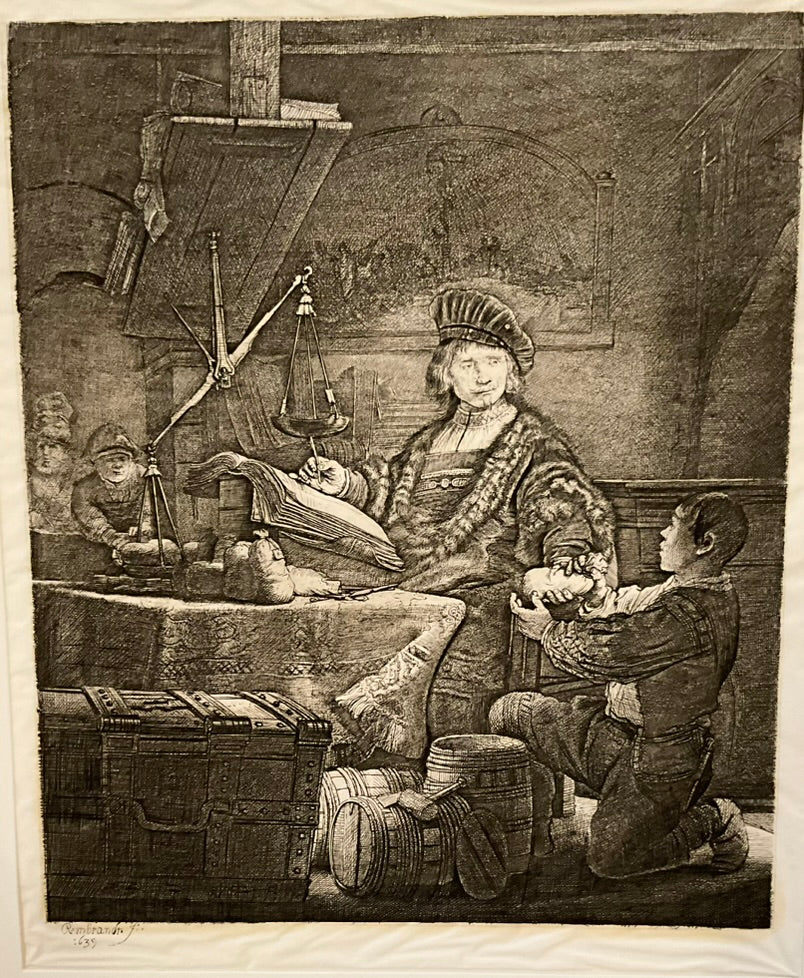Rembrandt "Jan Uytenbogaert the Goldweigher" Tissue Etching