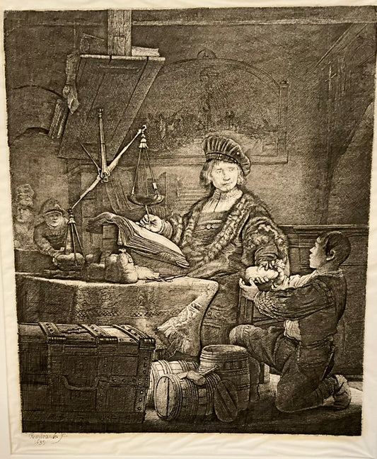 Rembrandt "Jan Uytenbogaert the Goldweigher" Tissue Etching